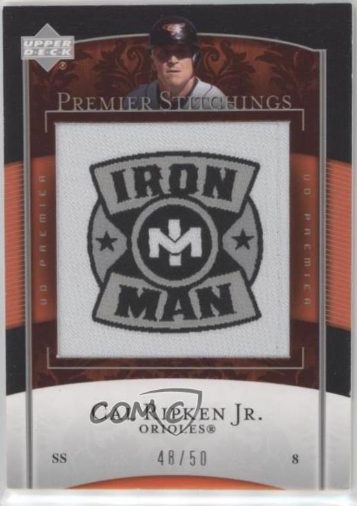 Cal Ripken Jr #PS-52 Baseball Cards 2007 Upper Deck Premier Stitchings