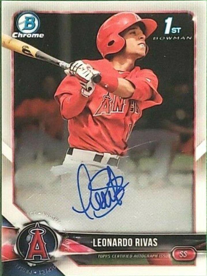 Leonardo Rivas #BCPA-LR 2018 Bowman Chrome Baseball Prospect Autographs