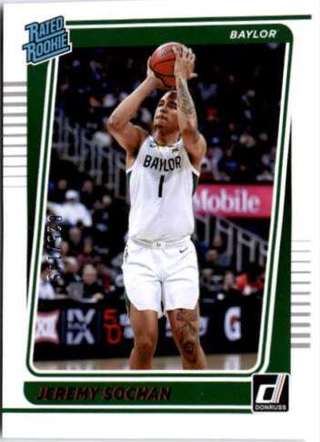 Jeremy Sochan #15 2022 Panini Chronicles Draft Picks Basketball Donruss Rated Rookie