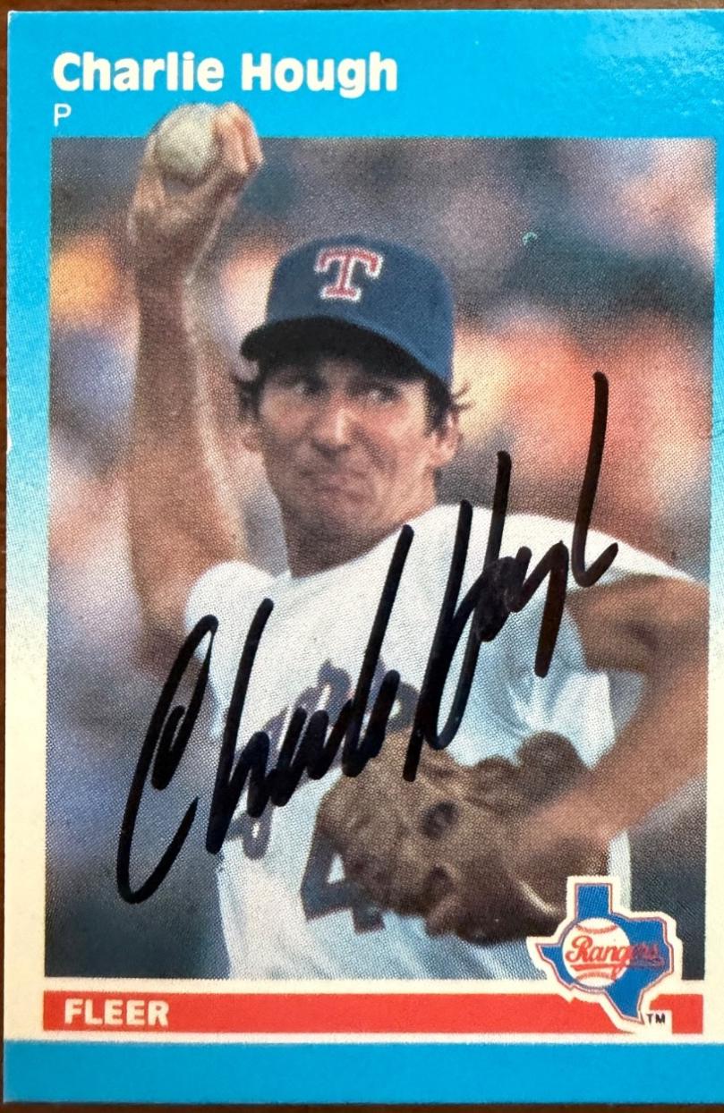 Charlie Hough #56 1987 Fleer Mini Baseball