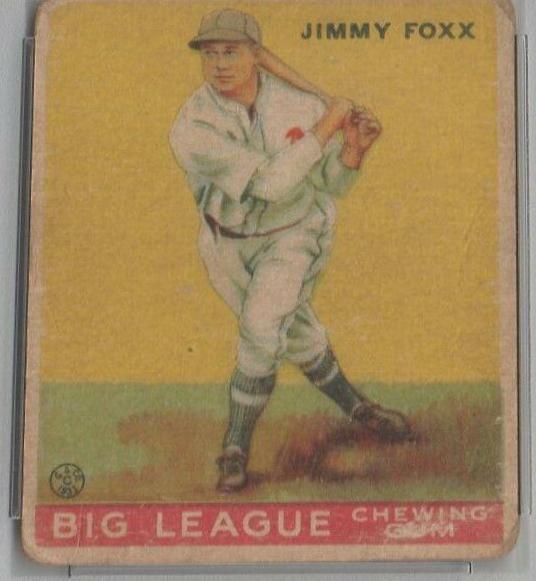 Jimmy Foxx #29 Baseball Cards 1933 Goudey
