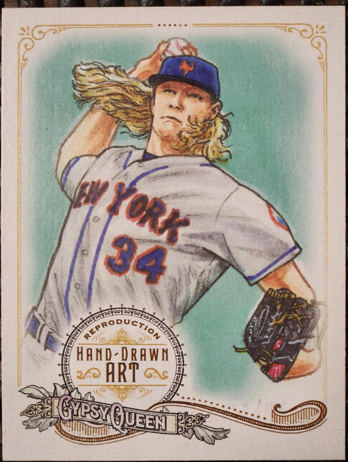 Noah Snydergaard #GQAR-NS2 Baseball Cards 2017 Topps Gypsy Queen Portrait Art Reproduction