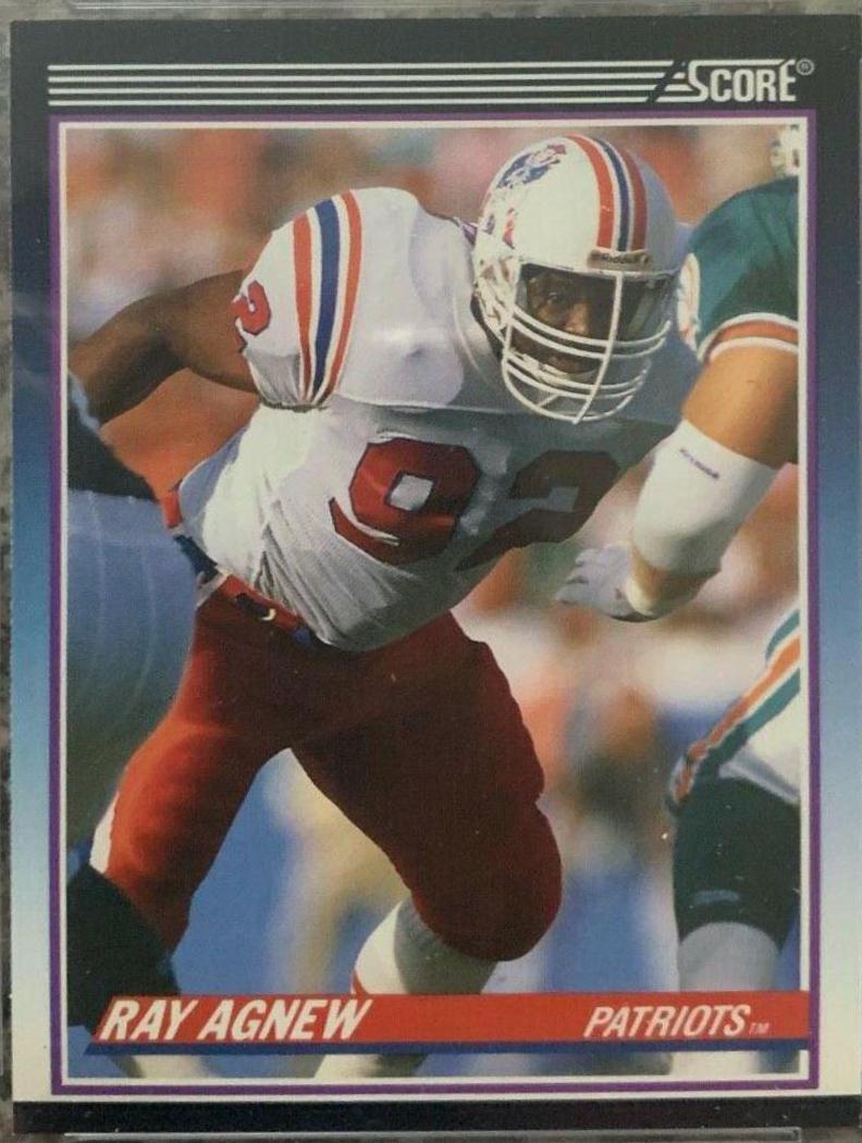 Ray Agnew #107T Football Cards 1990 Panini Score Supplemental