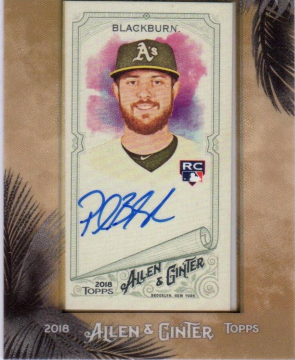 Paul Blackburn #MA-PL 2018 Topps Allen & Ginter X Baseball Framed Mini Autographs