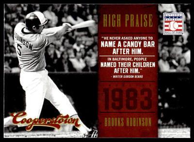 Brooks Robinson #19 Baseball Cards 2012 Panini Cooperstown High Praise