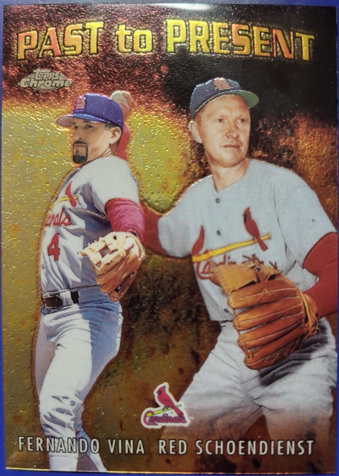 Fernando Vina, Red Schoendienst #5 Baseball Cards 2001 Topps Chrome Past to Present