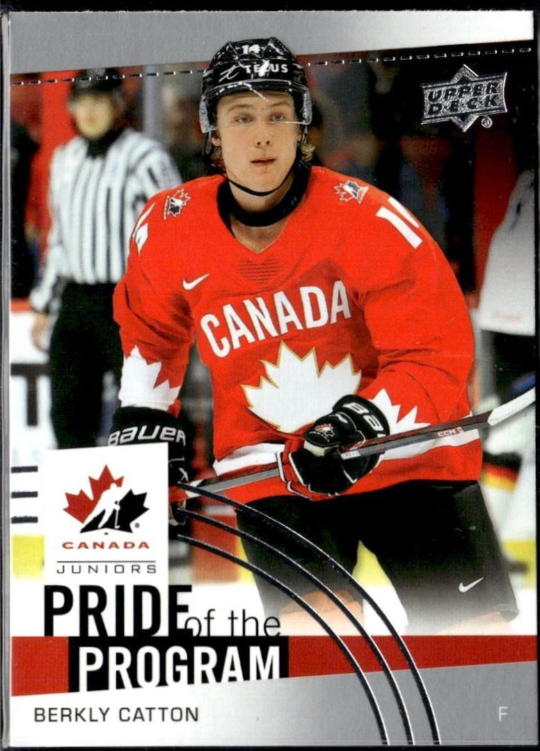 Berkly Catton #94 2025 Upper Deck Team Canada Juniors Hockey