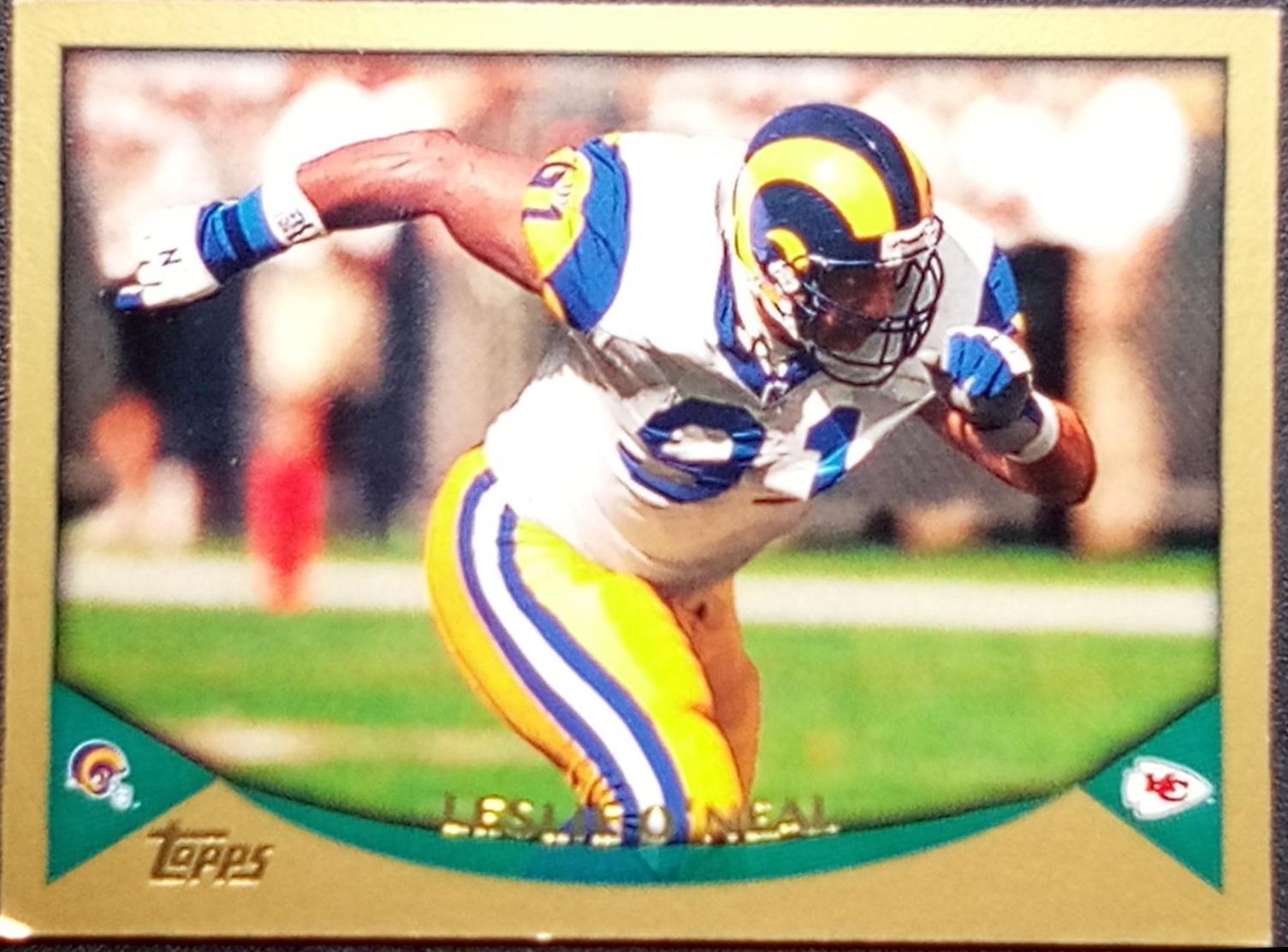 Leslie O'Neal #34 Football Cards 1998 Topps