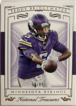 Teddy Bridgewater #4 Football Cards 2015 Panini National Treasures