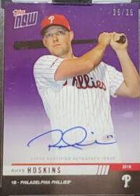 Rhys Hoskins #OD271C 2019 Topps Now Road To Opening Day Baseball