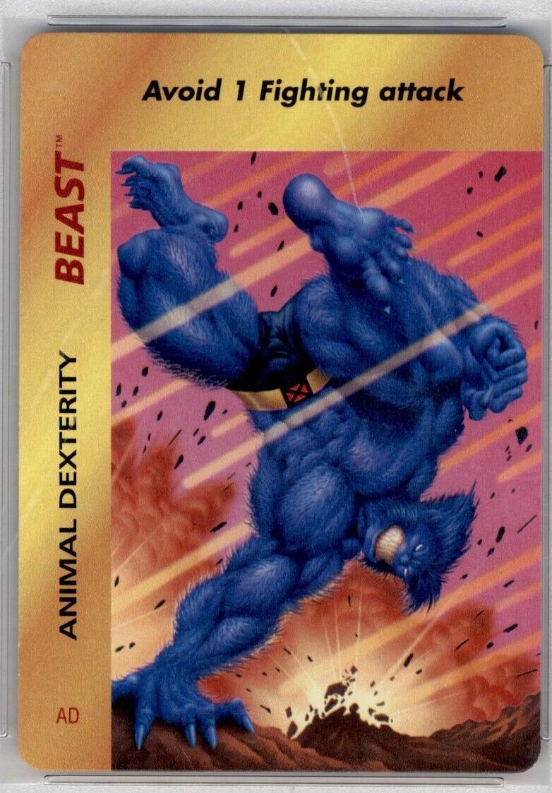 Beast: Animal Dexterity Marvel 1995 Fleer Overpower