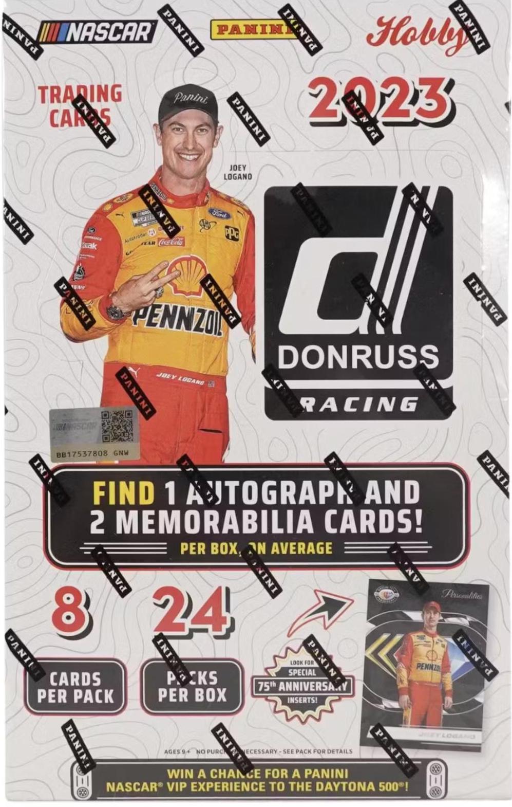 Hobby Box Racing Cards 2023 Panini Donruss NASCAR