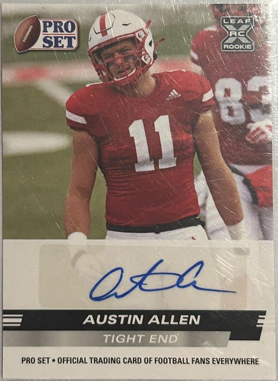 Austin Allen #PSA-AA1 Football Cards 2022 Pro Set Draft Autograph