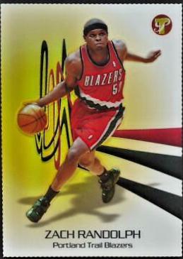 Zach Randolph Gold Refractor #20 Basketball Cards 2004 Topps Pristine