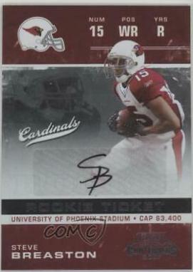 Steve Breaston #222 2007 Playoff Contenders Football