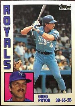Greg Pryor #317 Baseball Cards 1984 Topps Tiffany