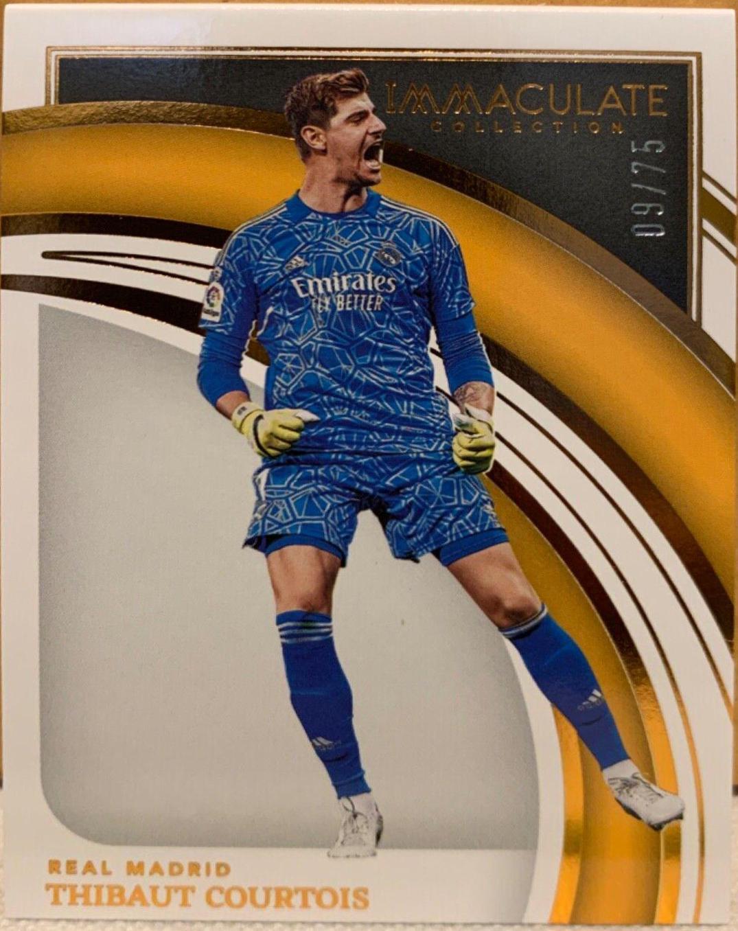 Thibaut Courtois #164 Soccer Cards 2022 Panini Immaculate Collection
