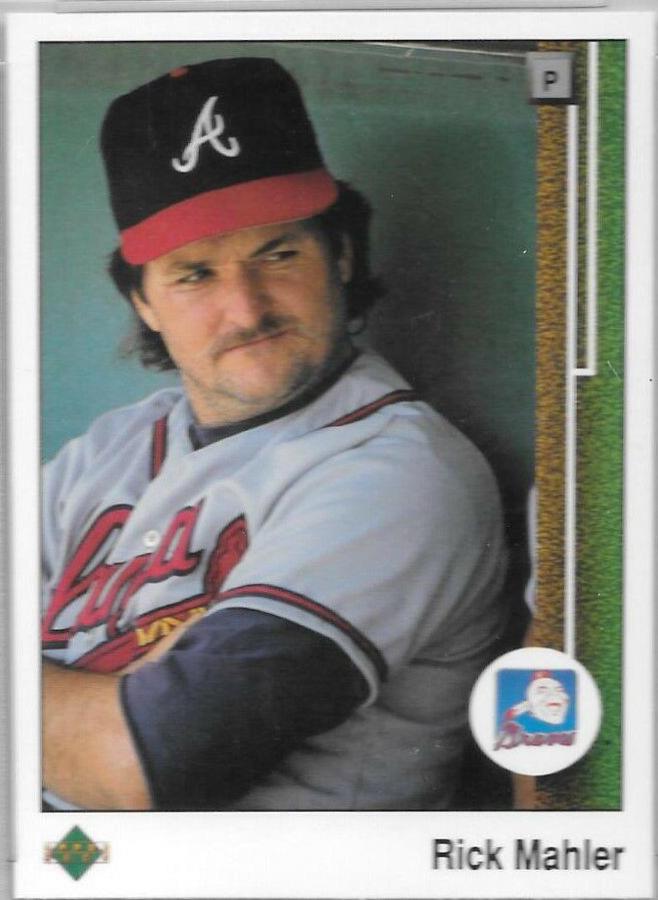 Rick Mahler #74 Baseball Cards 1989 Upper Deck