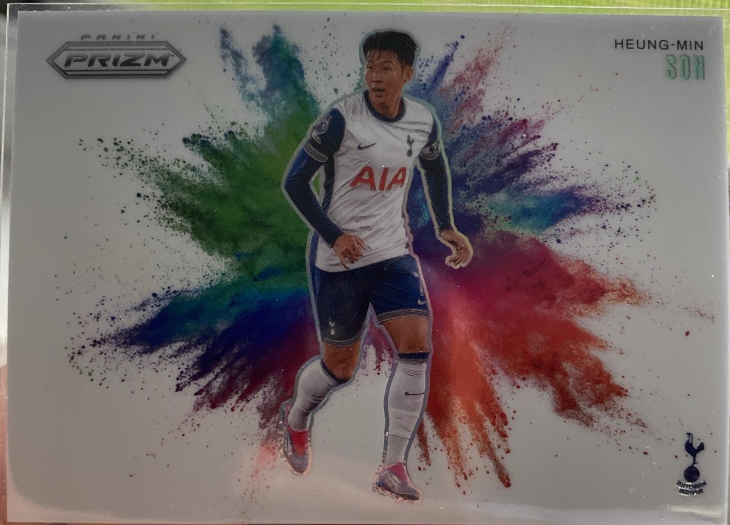 Heung-Min Son #1 Soccer Cards 2024 Panini Prizm Premier League Color Blast