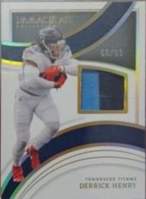 Derrick Henry #IM-DHE Football Cards 2022 Panini Immaculate Collection Patches