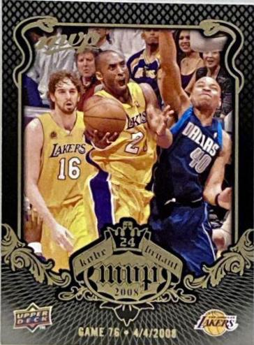 Bryant #KB-76 2008 Upper Deck MVP Kobe Basketball