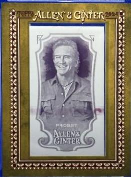 Jeff Probst [Framed Mini Printing Plate] #251 Baseball Cards 2024 Topps Allen & Ginter