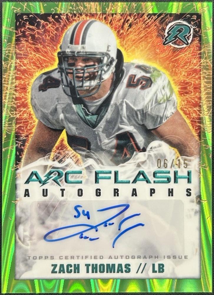 Zach Thomas [Lime Green Power Surge] #AFA-ZT