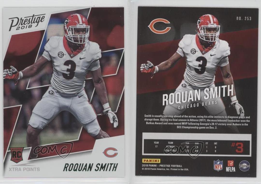Roquan Smith #253 Extra Points Football Cards 2019 Panini Prestige