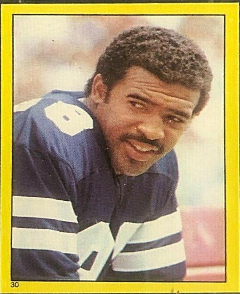 Drew Pearson #30 Football Cards 1982 Topps Stickers