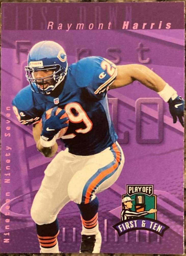 Raymont Harris #35 Football Cards 1997 Playoff 1st & 10