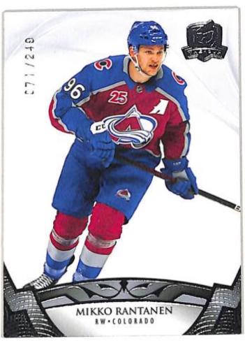Mikko Rantanen #5 Hockey Cards 2020 Upper Deck The Cup