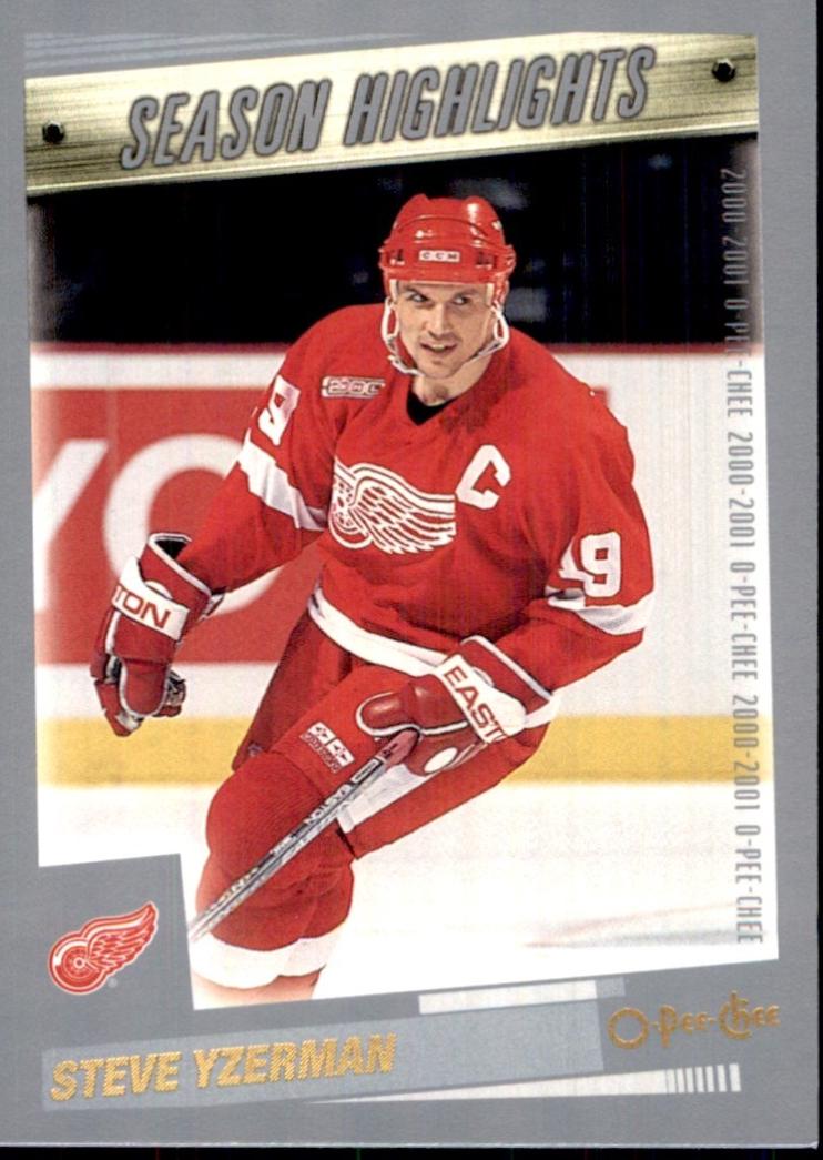 Steve Yzerman #329 2000-01 O-Pee-Chee Hockey