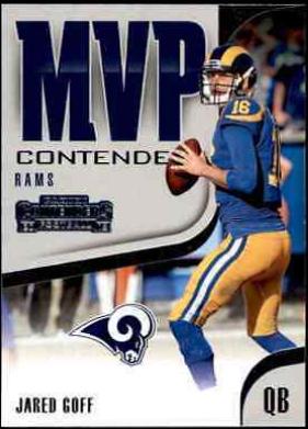 Jared Goff Football Cards 2018 Panini Contenders MVP