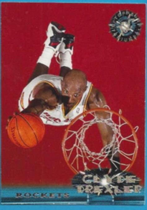 Clyde Drexler #4 Basketball Cards 1995 Stadium Club