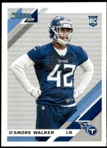 D'Andre Walker #291 Football Cards 2019 Donruss