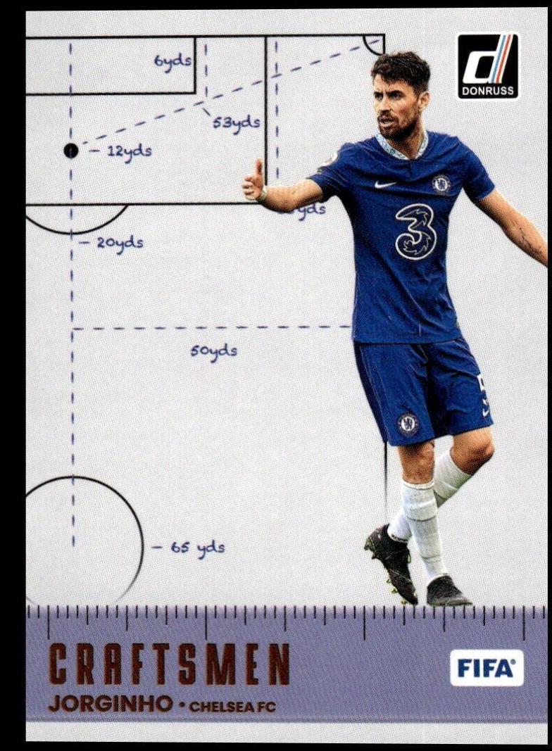 Jorginho #5 Soccer Cards 2022 Panini Donruss Craftsmen
