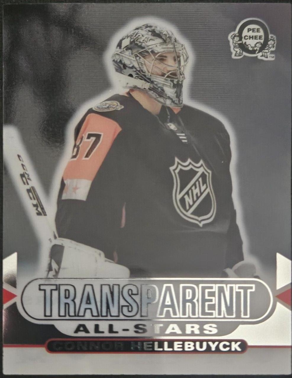 Connor Hellebuyck #CCA-22 Hockey Cards 2018 O-Pee-Chee Coast-to-Coast Transparent All-Stars