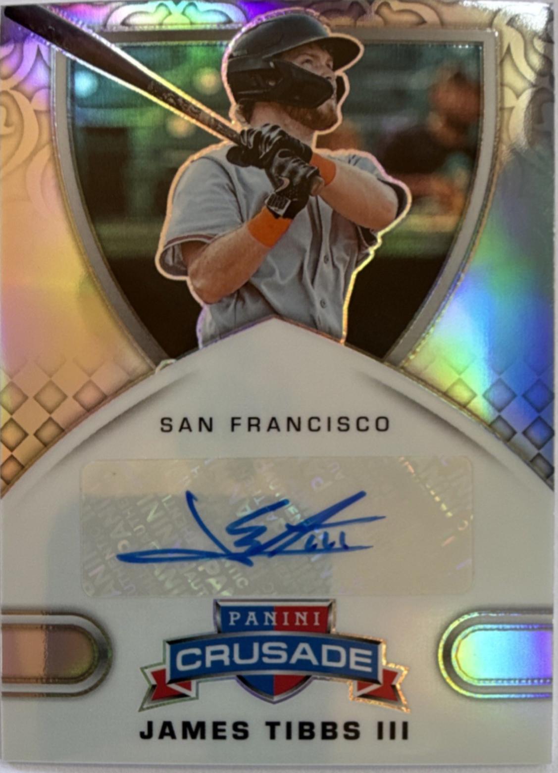 James Tibbs III #2 2025 Panini Crusade Baseball Crusade Signatures