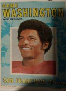 Gene Washington #1 Football Cards 1971 Topps Pin Ups
