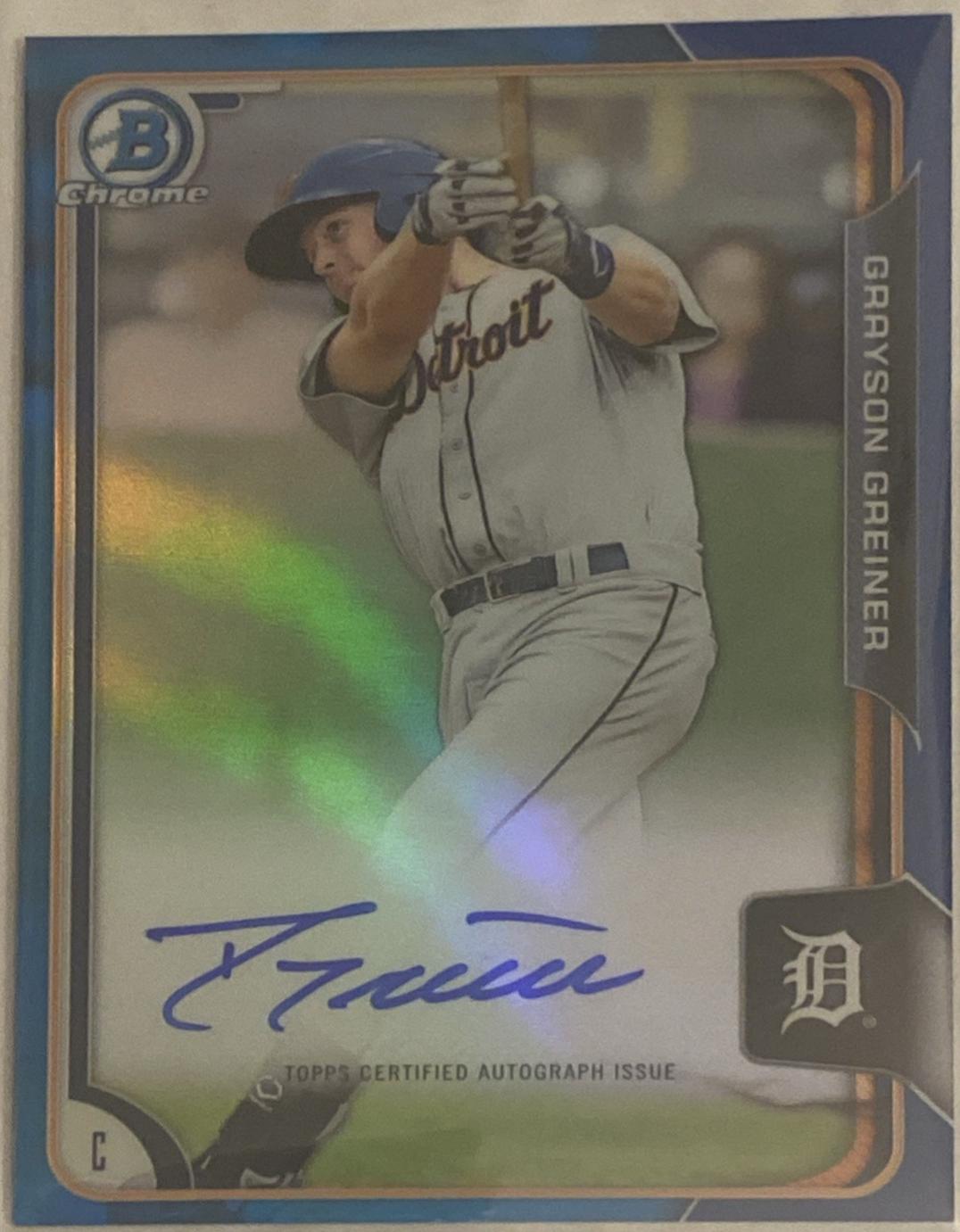 Grayson Greiner [Blue Refractor] #BCAP-GG