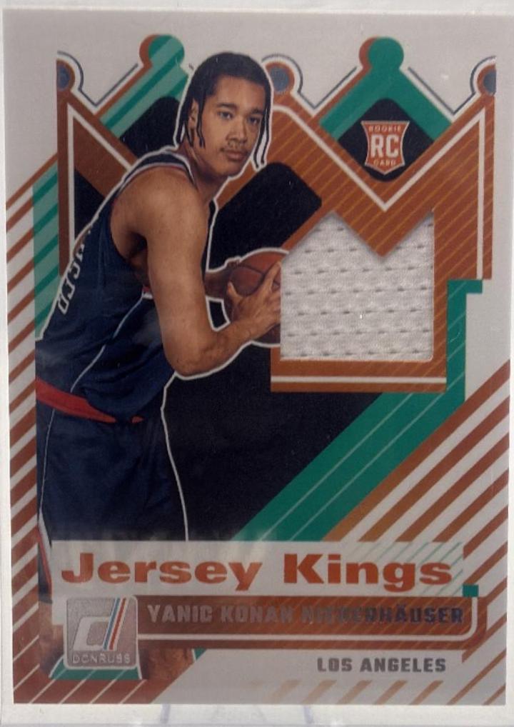 Yanic Konan Niederhauser #24 2025 Panini Donruss Jersey Kings Basketball