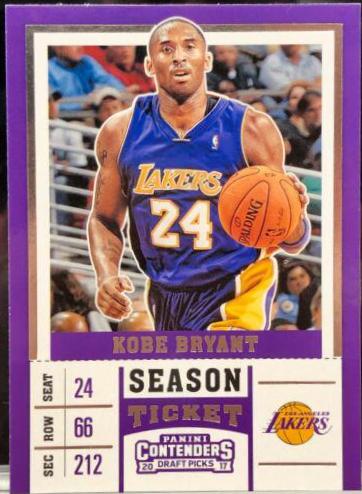 Kobe Bryant #31 Basketball Cards 2017 Panini Contenders Draft Picks