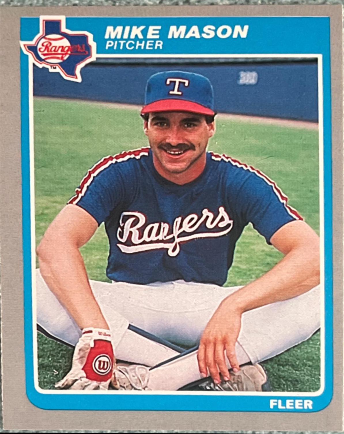 Mike Mason #562 Baseball Cards 1985 Fleer