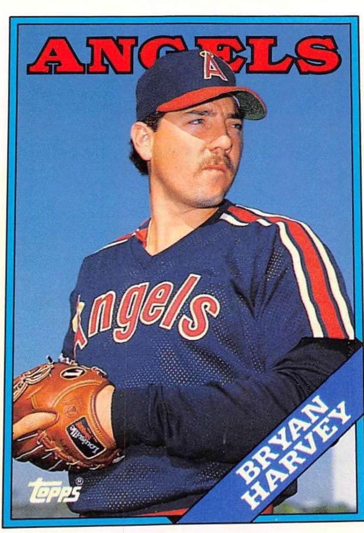 Bryan Harvey #45T Baseball Cards 1988 Topps Traded Tiffany