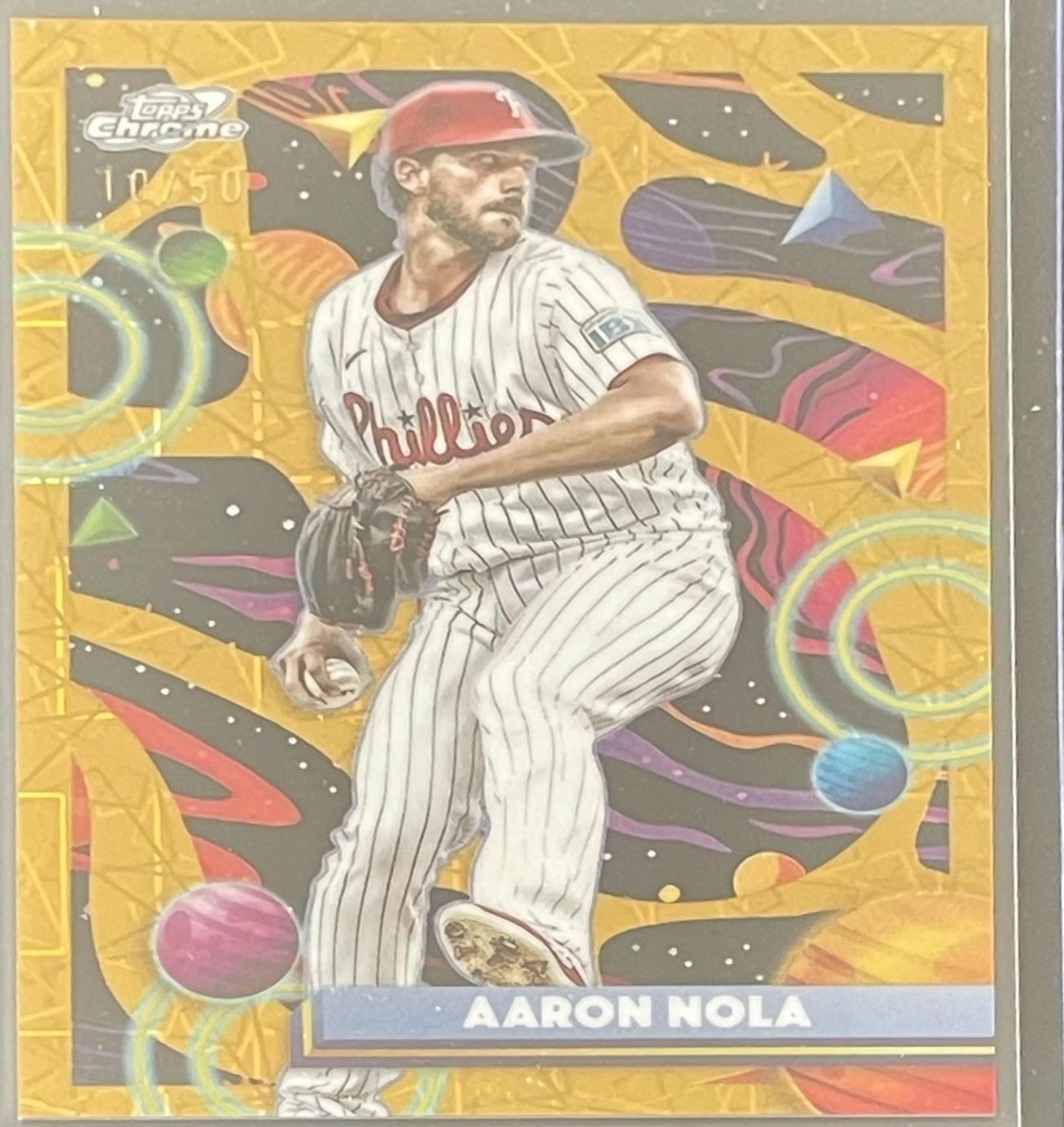 Aaron Nola [Gold Interstellar Refractor] #111