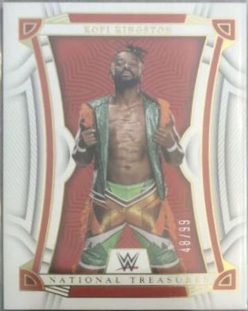 Kofi Kingston #3 Wrestling Cards 2023 Panini Chronicles WWE National Treasures