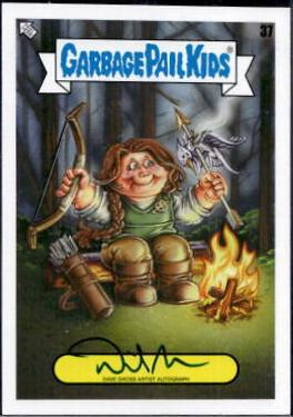 Artist Autograph #37 Garbage Pail Kids Book Worms