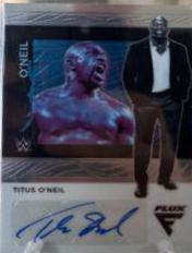 Titus O'Neil #FX-TON Wrestling Cards 2022 Panini Chronicles WWE Flux Autographs
