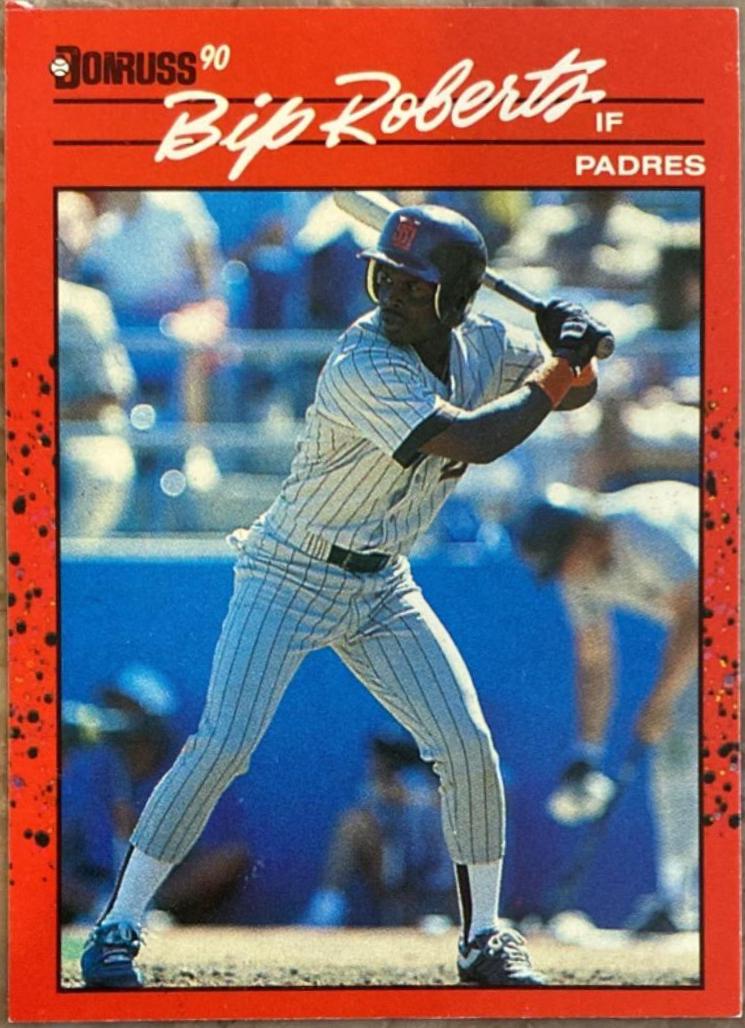Bip Roberts #347 Baseball Cards 1990 Donruss
