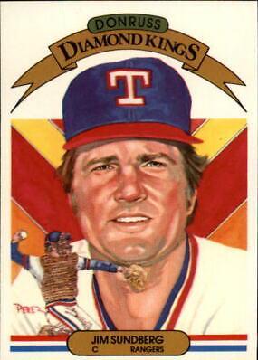 Jim Sundberg #7 Baseball Cards 1983 Donruss